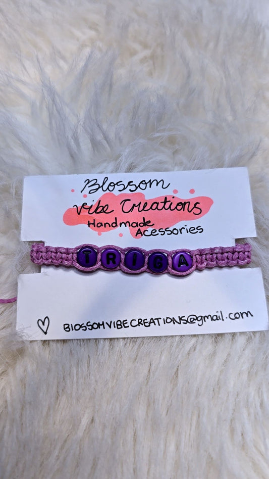 Blossom Macrame Name Bracelet 🌸✨