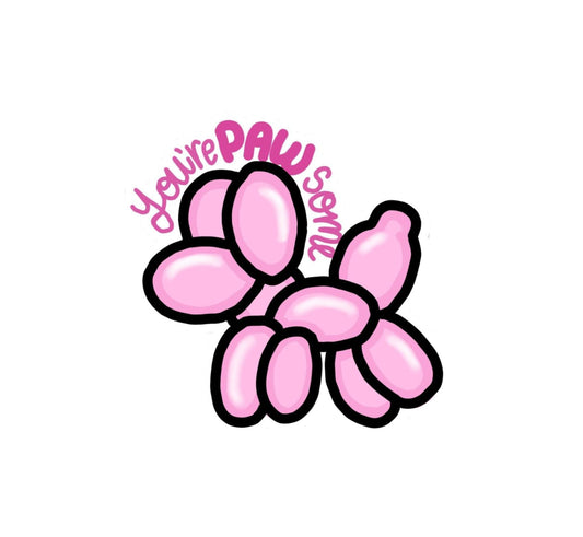 Balloon dog sticker