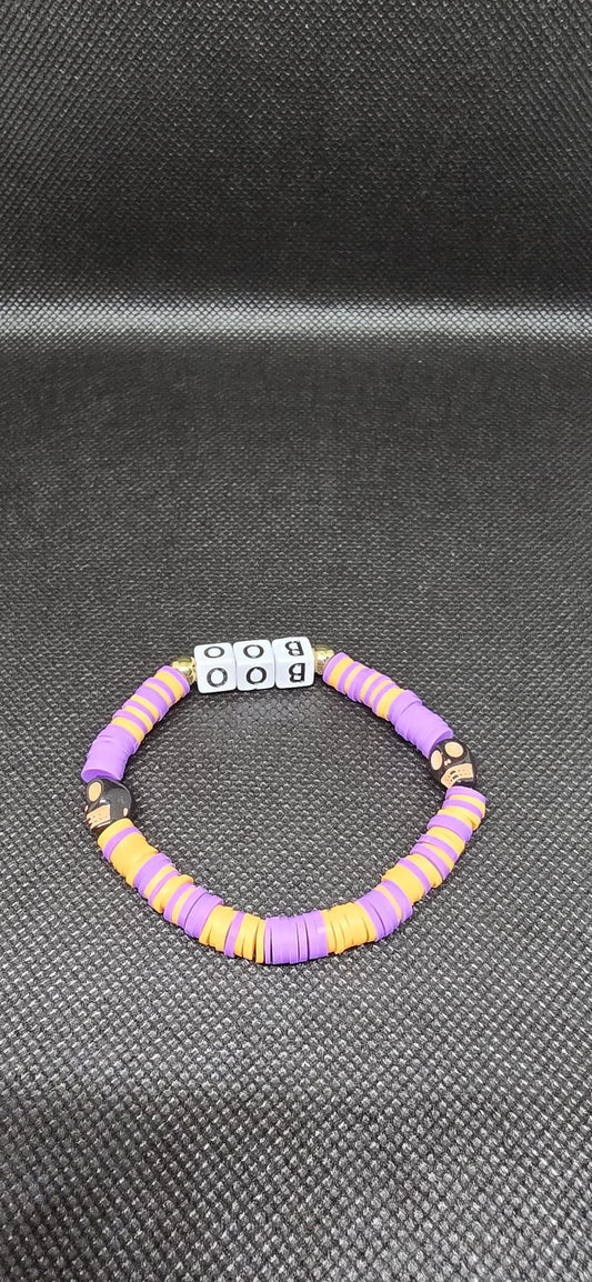 BOO halloween bracelet