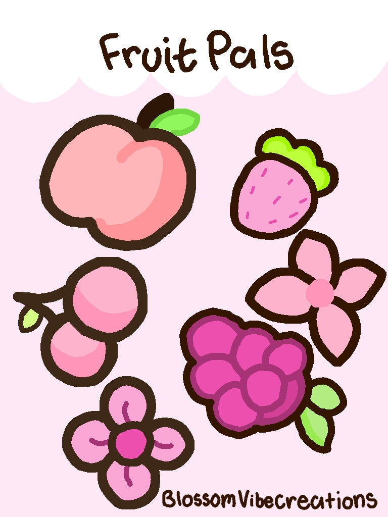 Fruit pals sticker sheet