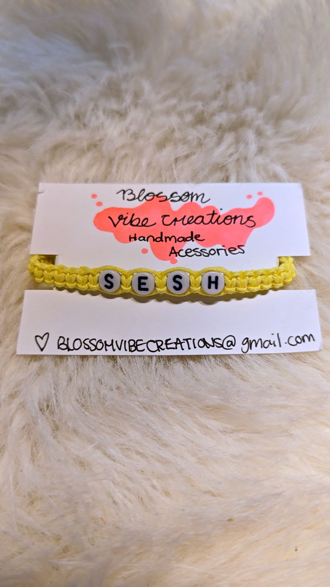 Blossom Macrame Name Bracelet 🌸✨