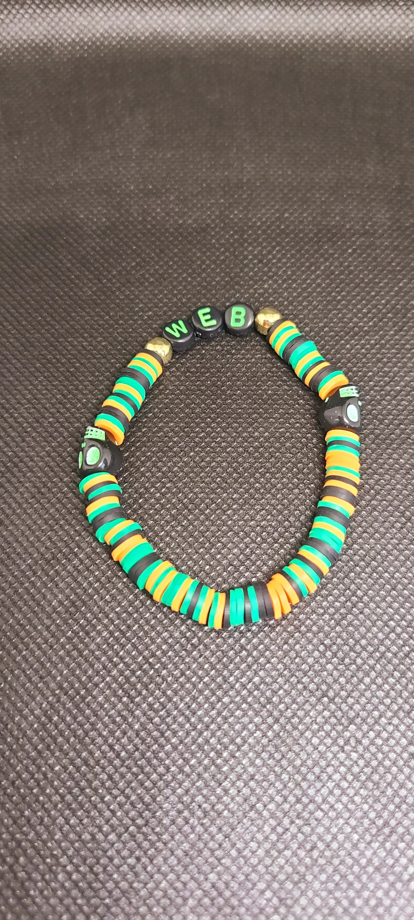 Web Halloween bracelet