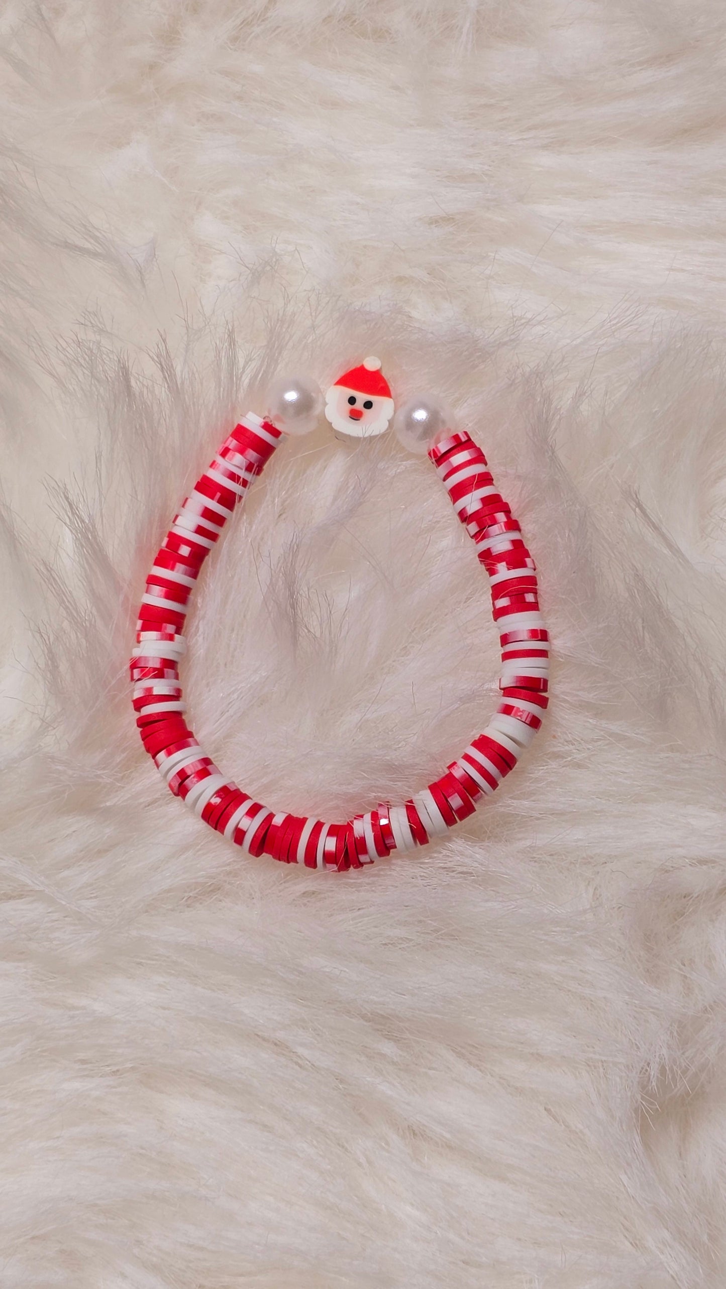 Santa Is Coming clay beaded bracelet 🧑🏽‍🎄| Christmas gift | jewelry
