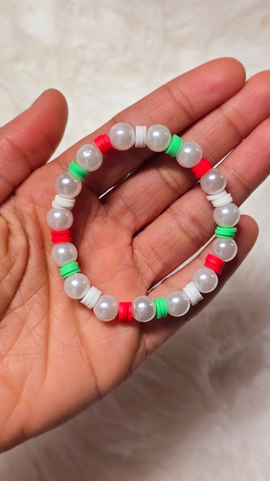 Mixed Town clay beaded bracelet | Christmas gift | jewelry