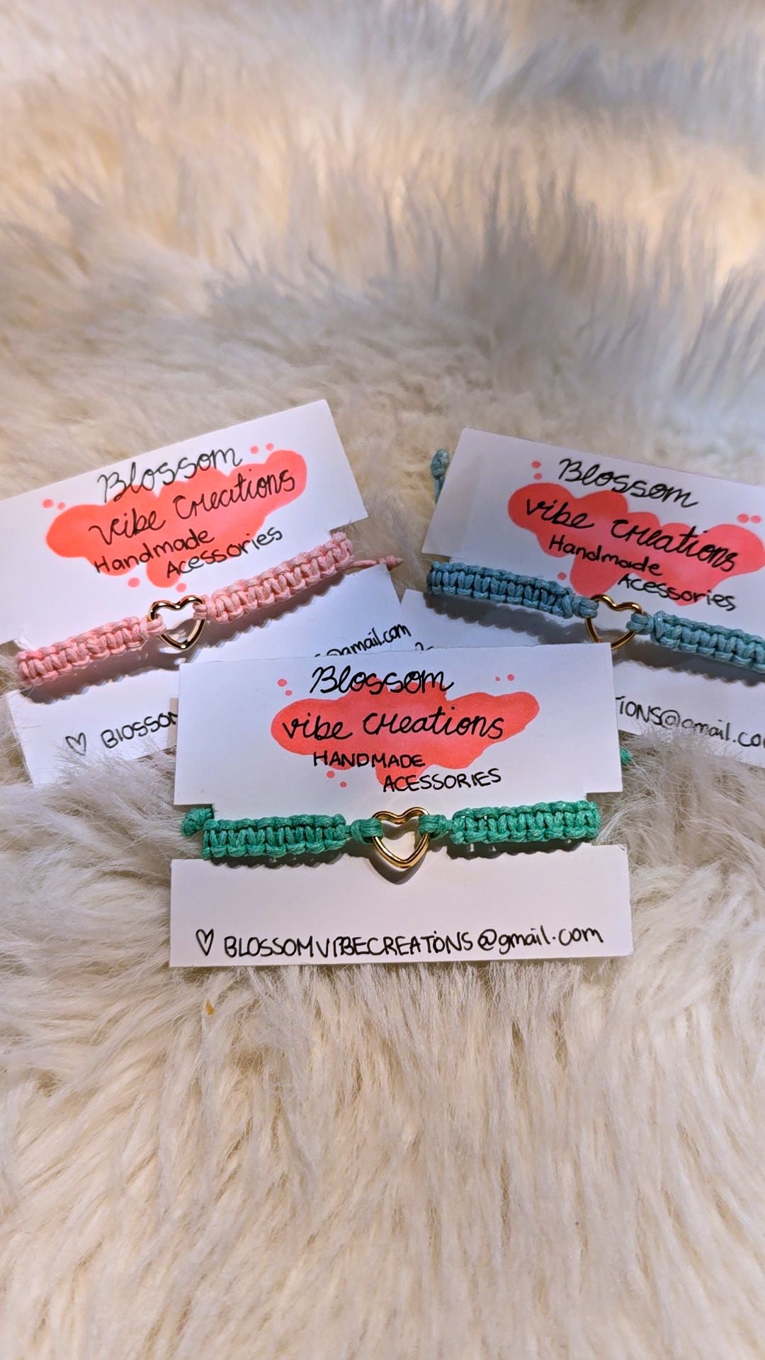 Blossom Macrame Heart Bracelet✨️💗