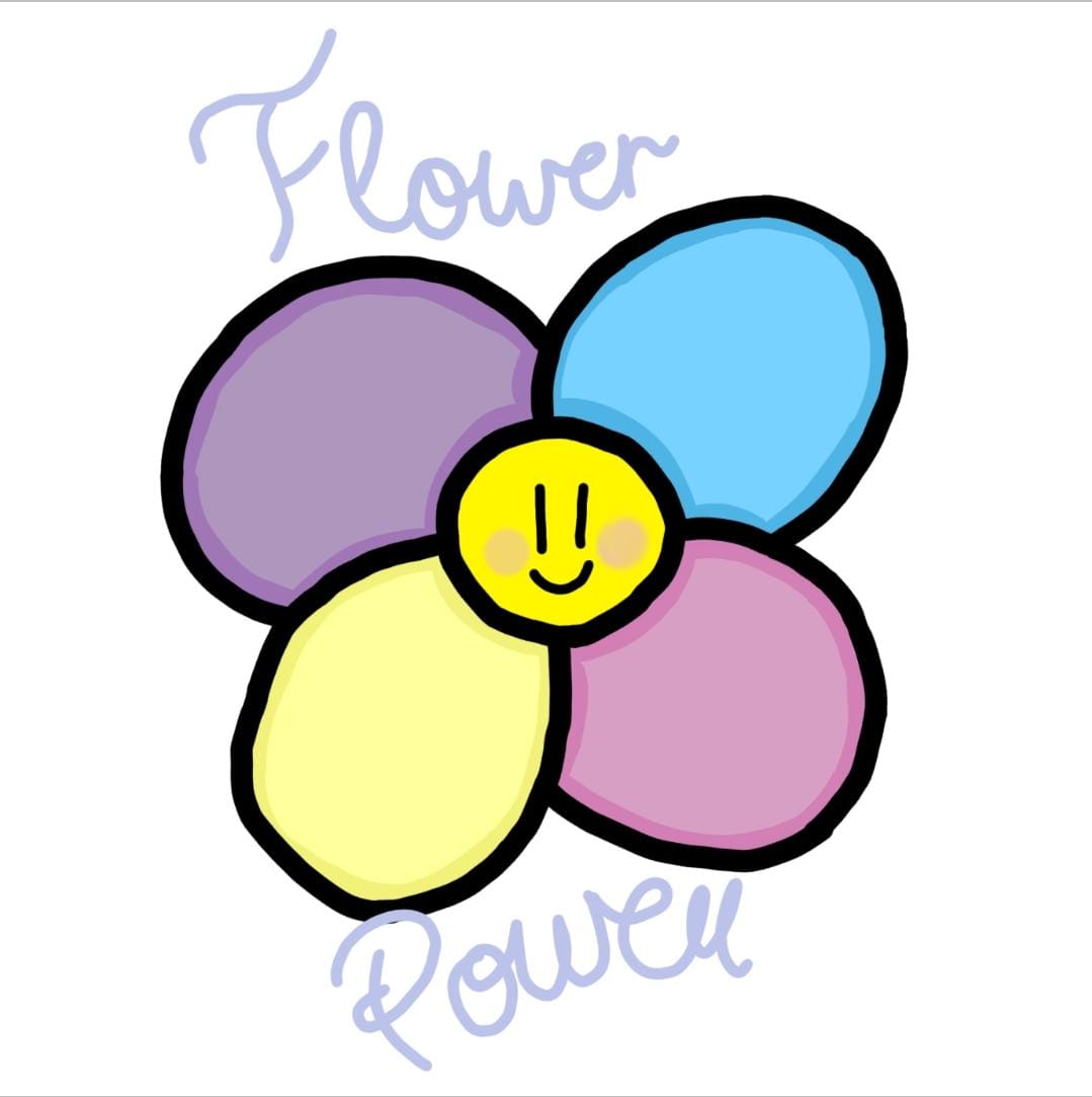 Flower Power sticker
