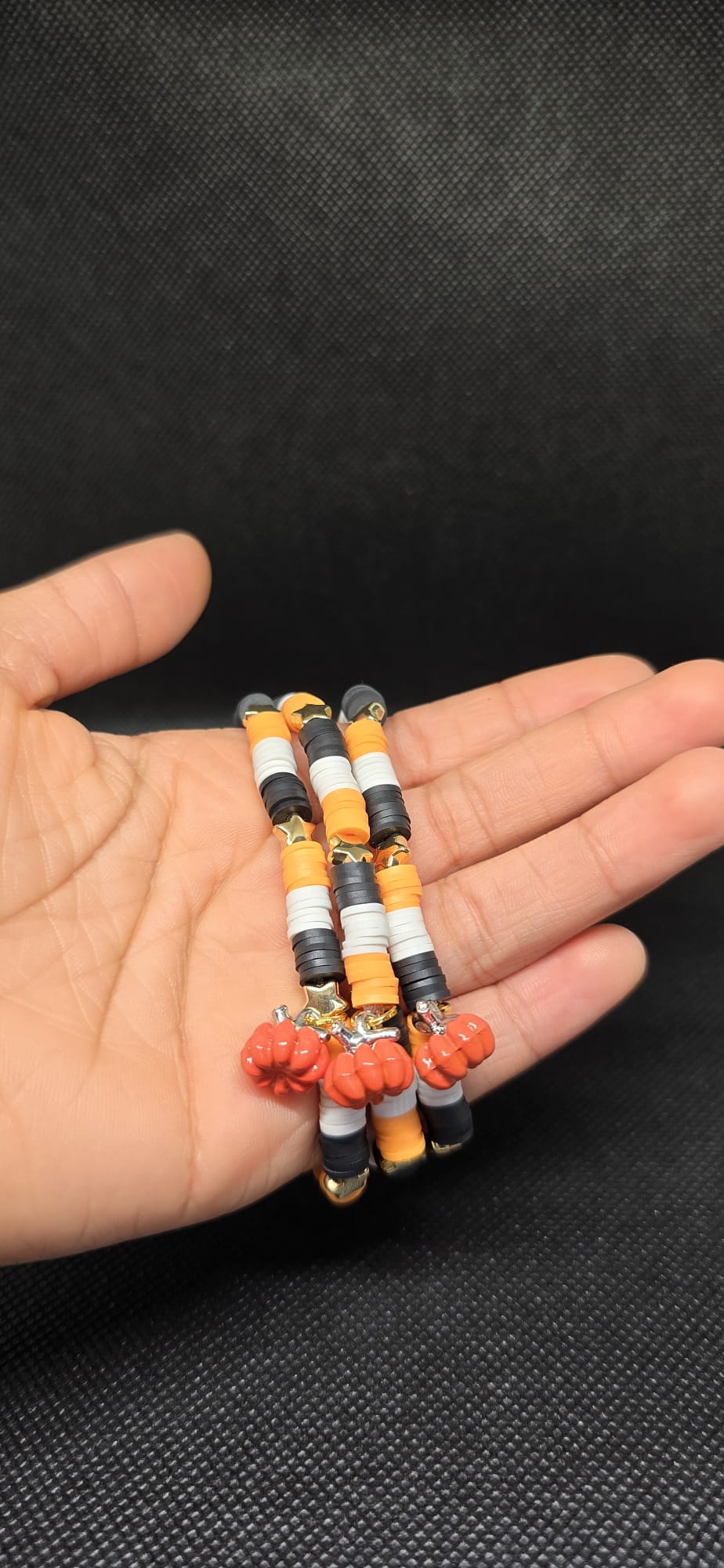 Halloween Pumpkin Charm Bracelet