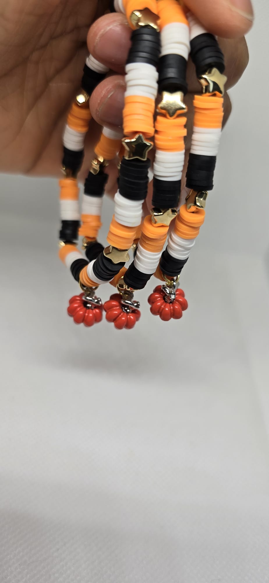 Halloween Pumpkin Charm Bracelet