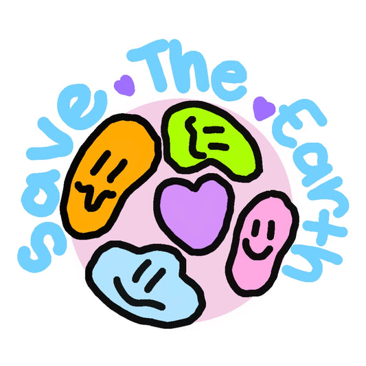 Save the earth sticker